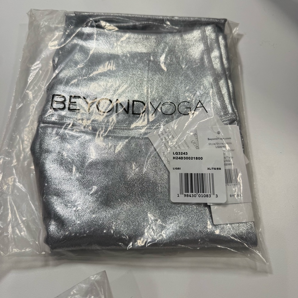 Beyond Yoga Metallic Silver Leggings - Picture 8 of 11